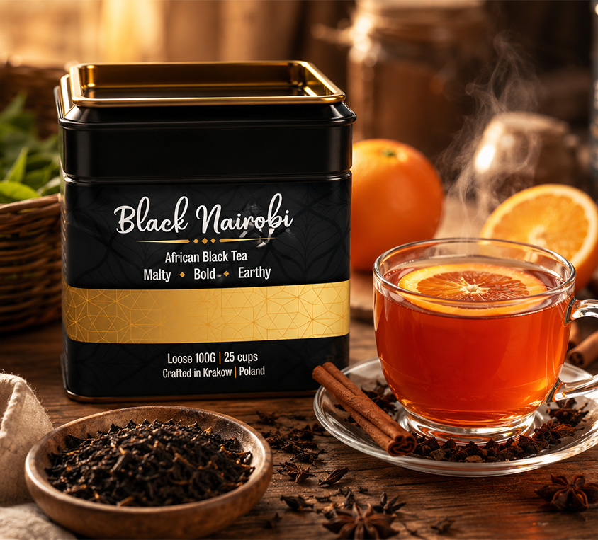 Black Nairobi Spiced Orange Tea z pomarańczą i przyprawami